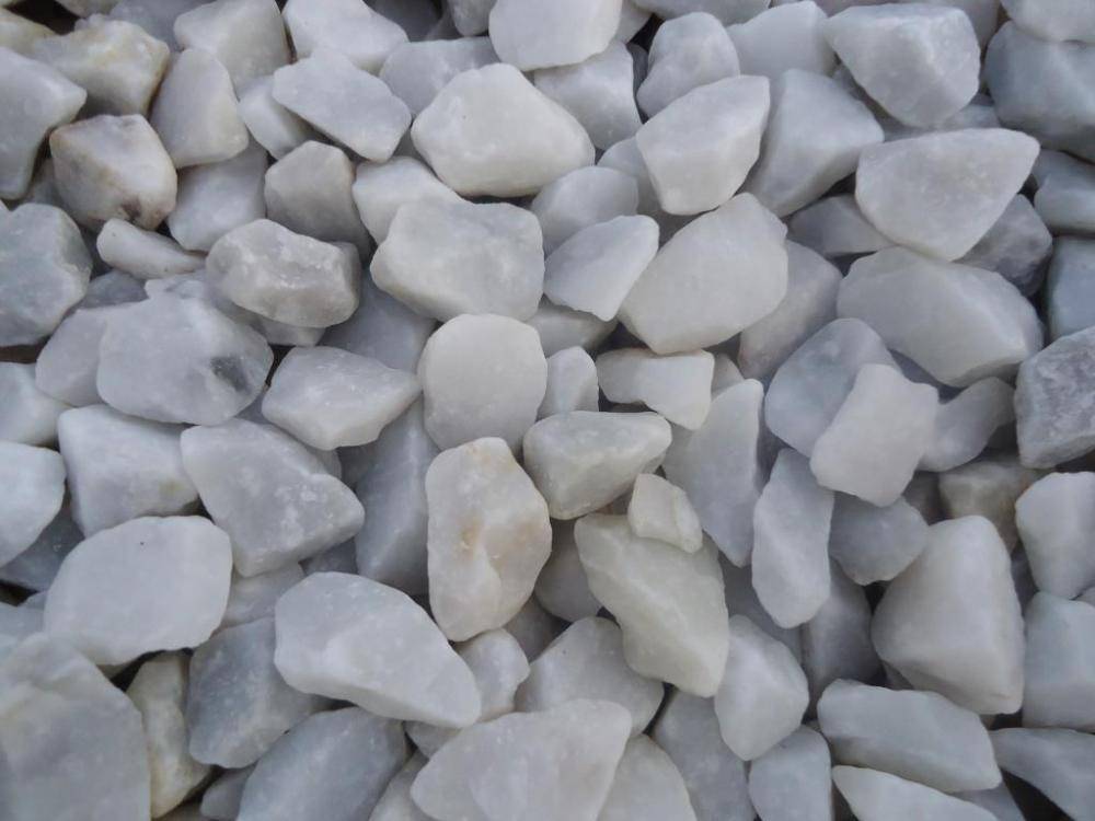 gravier marbre blanc