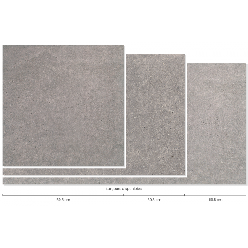 DALLE CERAMIQUE OPTIMAL ANTHRACITE 2 CM