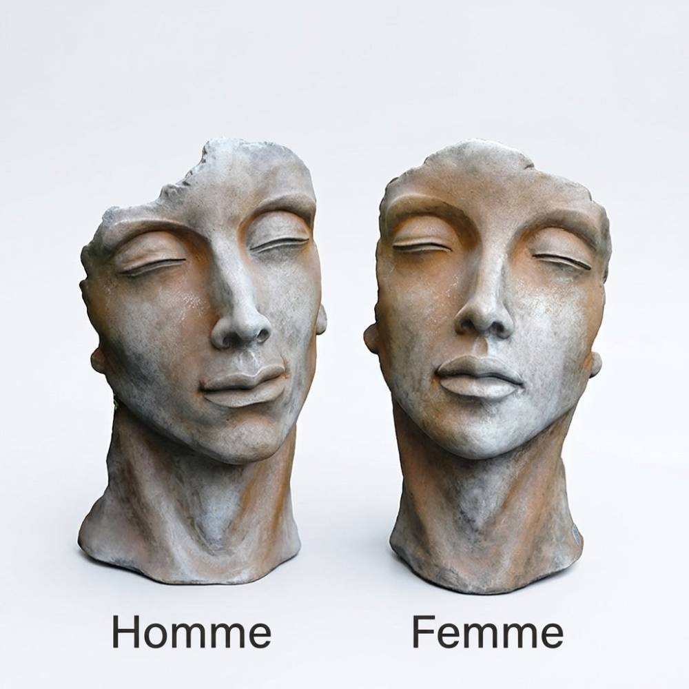 visages homme femme