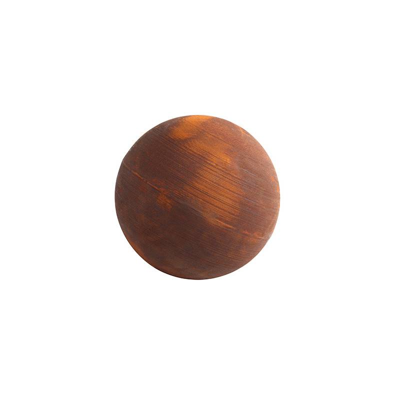 sphere-pleine-metal-effet-rouille