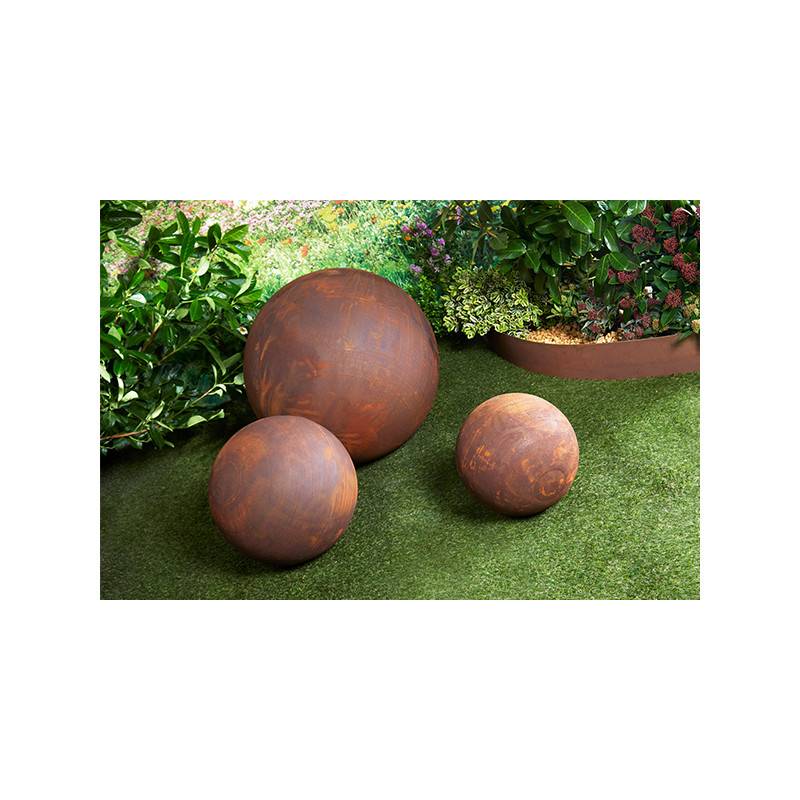 sphere-pleine-metal-effet-rouille