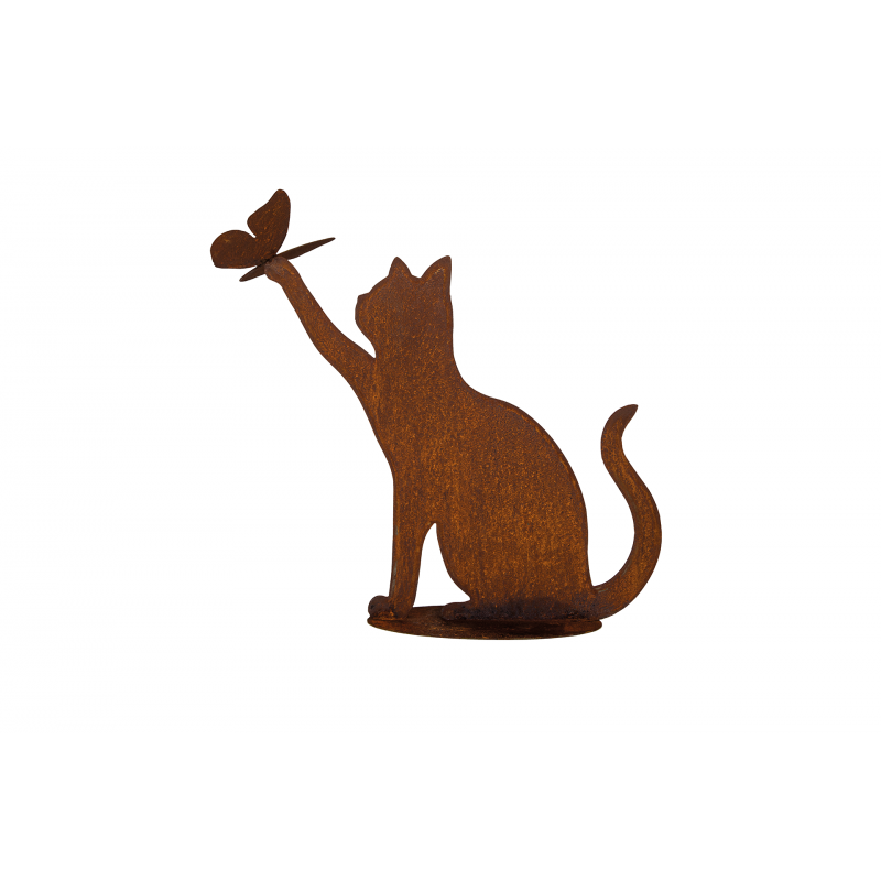 silhouette-chat-metal-rouille-attrapant-papillon