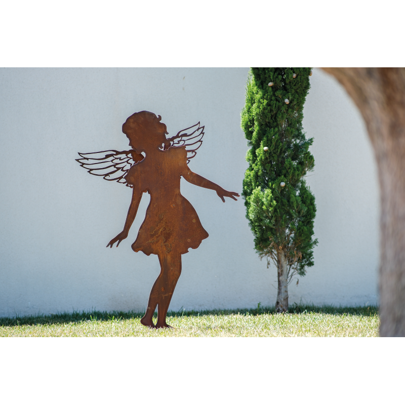 silhouette-ange-metal-rouille